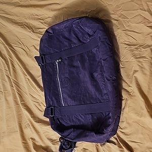 Kipling purple duffel bag